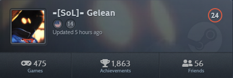 Completionist.me badge for =[SoL]= Gelean